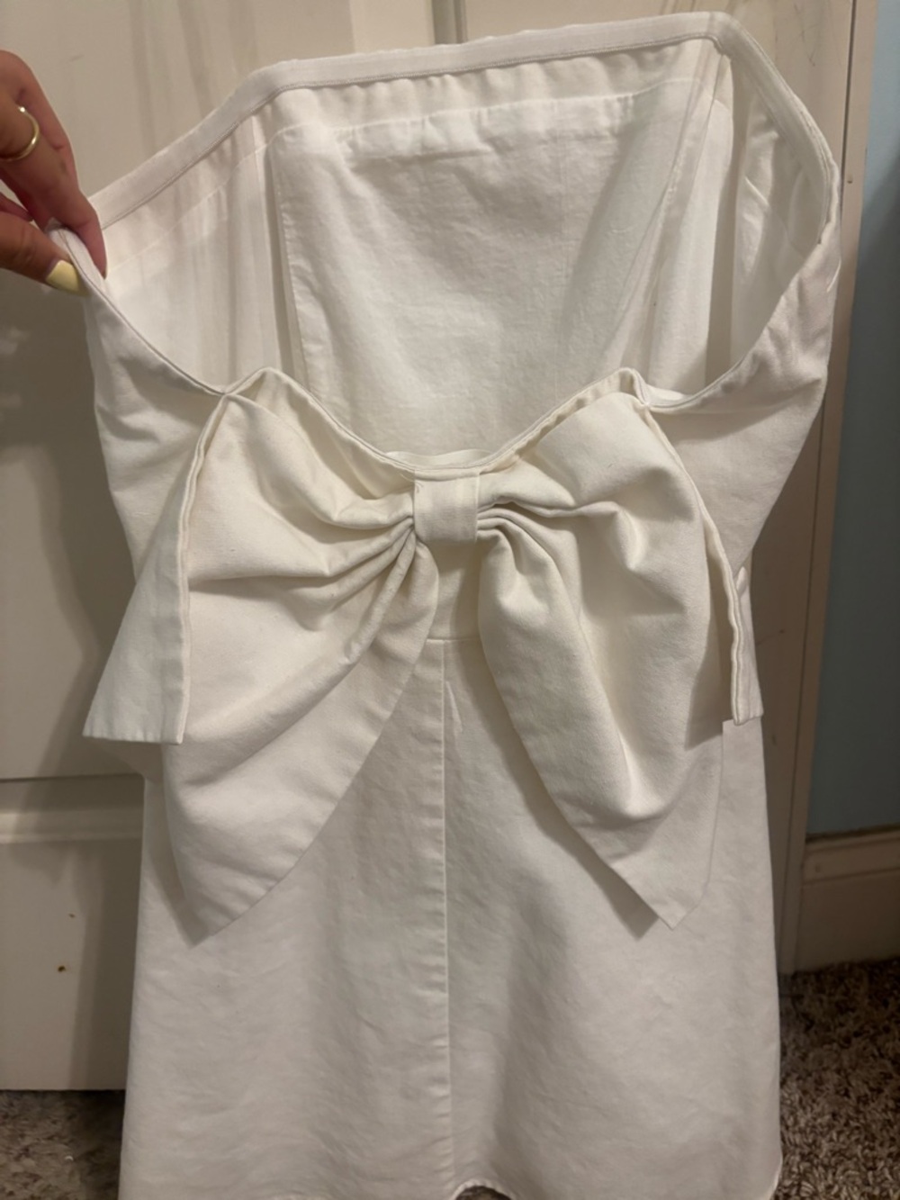 Altar’d State Strapless White Dress